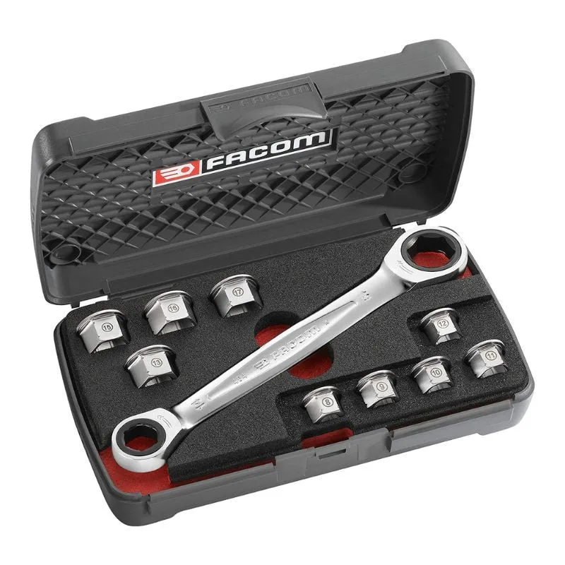 Juego de llaves de carraca 11 en 1 facom - 464.j1apb