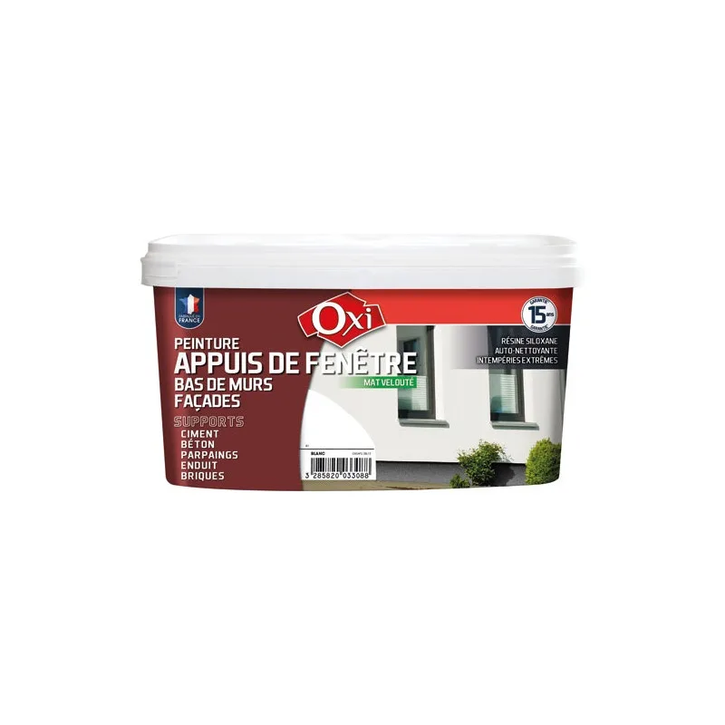 Pintura de alféizar velvet mate oxi, blanco, 2,5