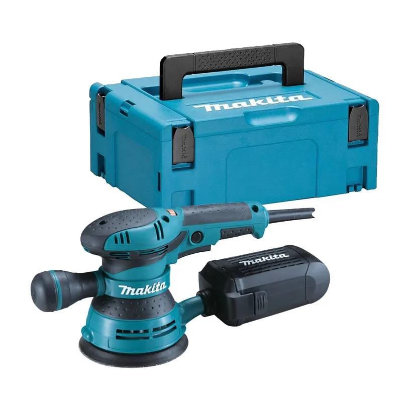 Makita - lijadora excéntrica 125mm 300w + maletín makpac - bo5041j