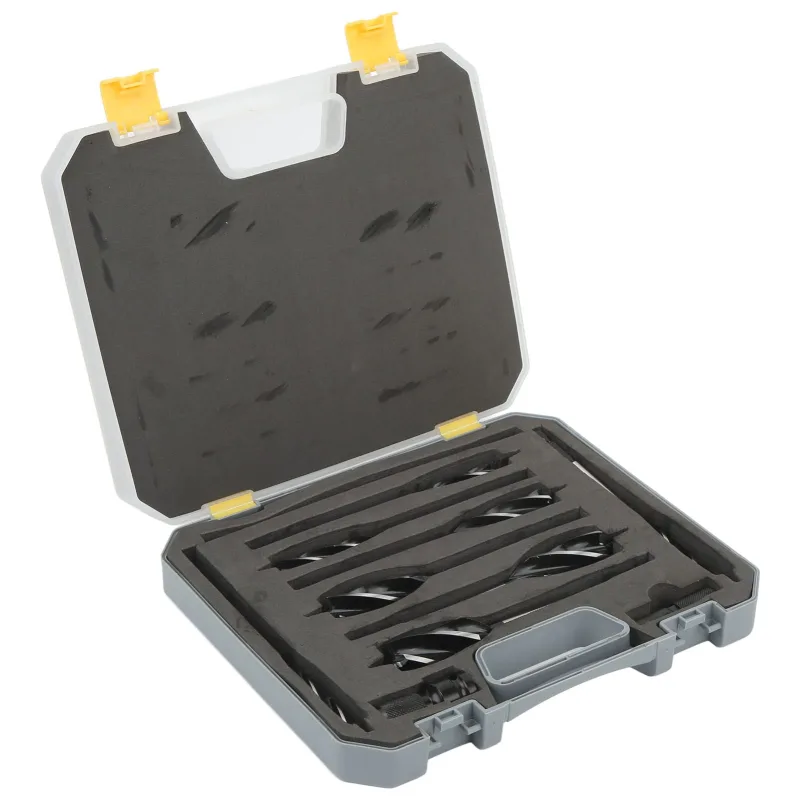 Juego de brocas para taladro de barrena, eliminación rápida y eficiente de virutas, broca para escariar madera de 10 a 25 mm con adaptador, taladros d