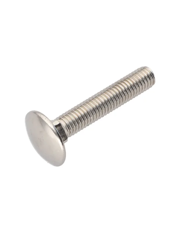 Cabeza redonda cuello cuadrado inoxidable a2 m16x40 roscado total