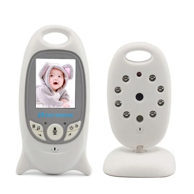 Monitor inalámbrico de audio y video para bebés con pantalla lcd led a color para la monitorización de recién nacidos.