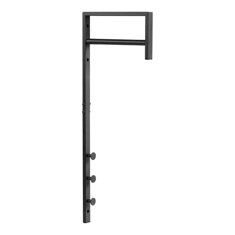 Perchero de pared trento,metal,negro,kendra home