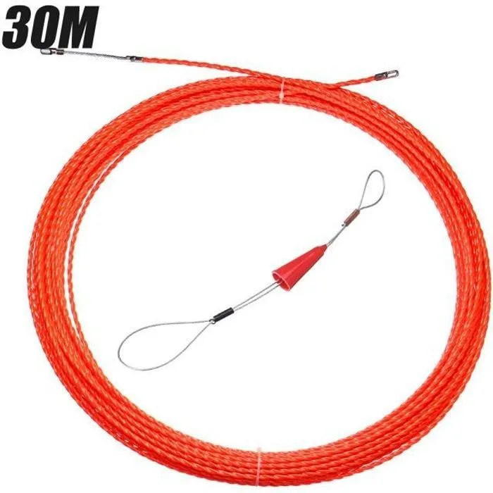 Extractor de cables eléctricos, deslizador de cables eléctricos, herramienta para electricistas, 5 mm, 30 m