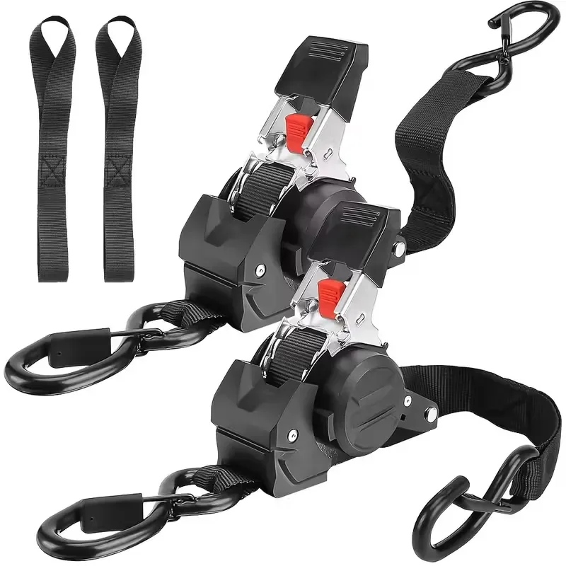 Correa de trinquete automática de 3 m x 25 mm con ganchos + gancho, master lock. equipo ideal para asegurar remolques, motocicletas