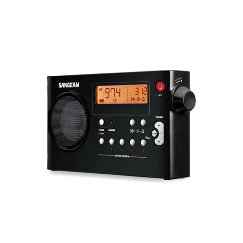 Radio am/fm digital pr-d7 negra sangean