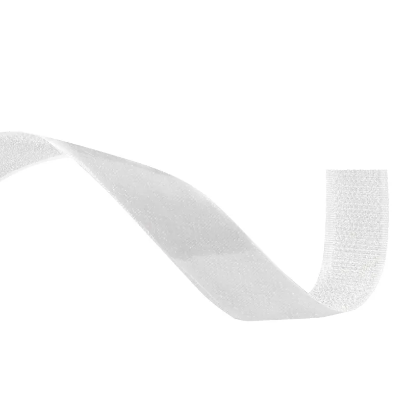 Cinta velcro compact blanca macho 20mm x 25m