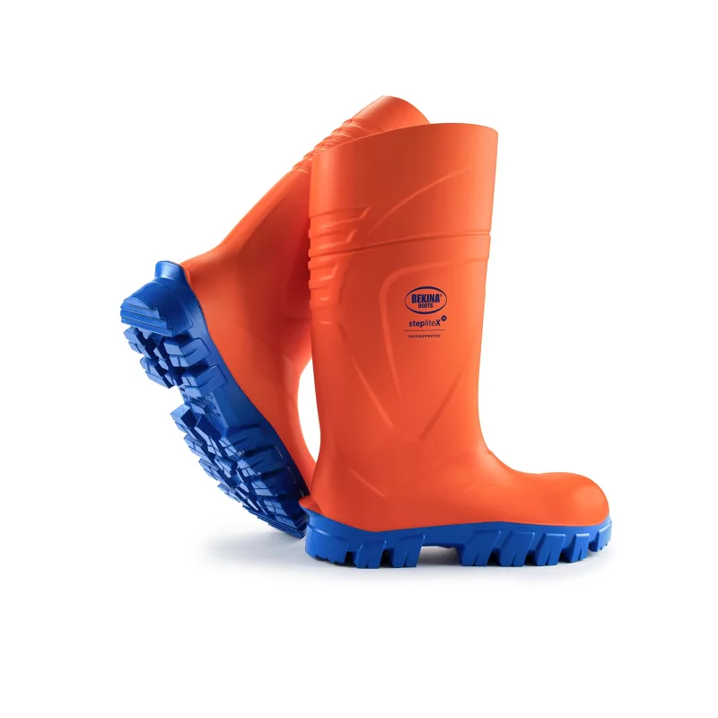 Botas de agua impermeables bekina steplitex thermoprotec naranja/azul s5 eu 37