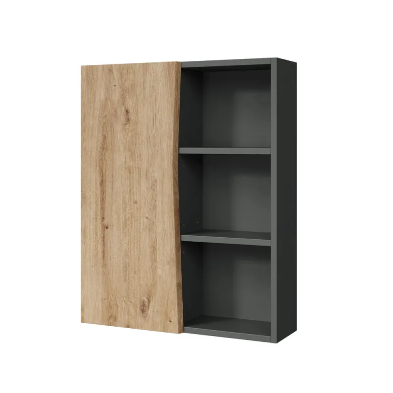 Vicco armario de baño willow, artesano, 56 x 70 cm con 3 compartimentos abiertos