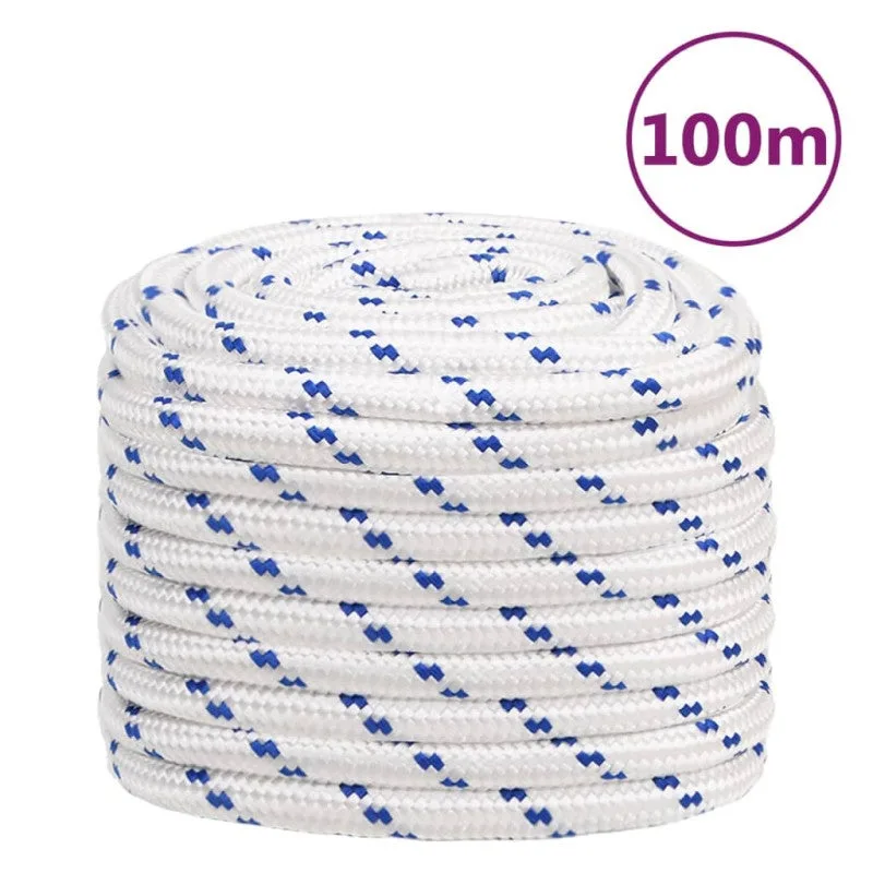 Cuerda blanca de 20 mm y 100 m de polipropileno