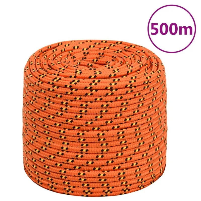 Cuerda de polipropileno naranja 8 mm 500 m