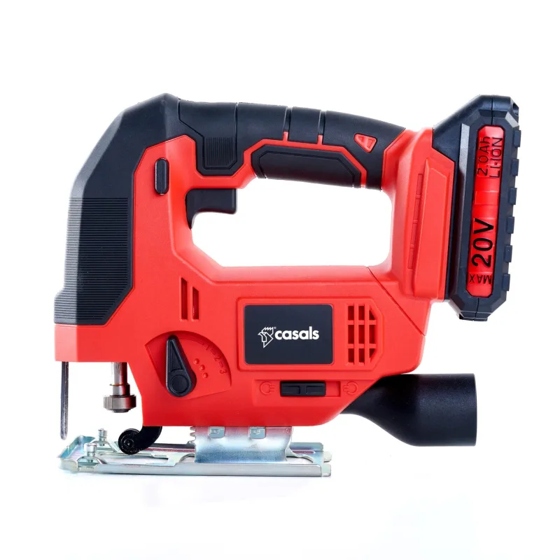 Sierra caladora casals sin cable 20v | 2.0ah 2500rpm | corte ±45º pendular