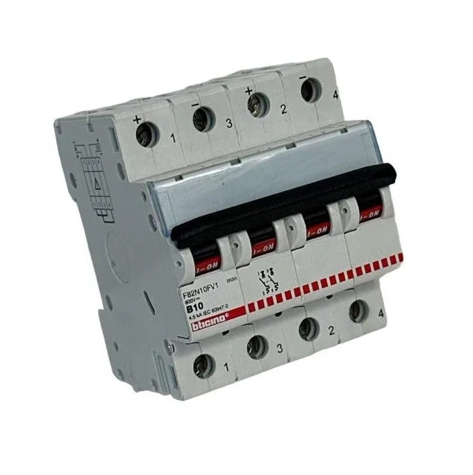 Bticino f82n10fv1 int mgt 2p 10a 4,5k b max600dc 4mod