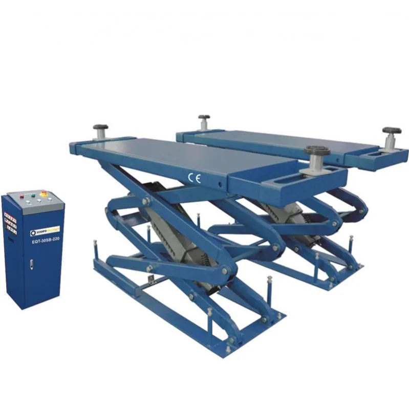 Elevador de tijera empotrado