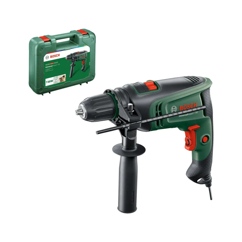 Taladro percutor bosch 750w con tope de profundidad - universalimpact 7500