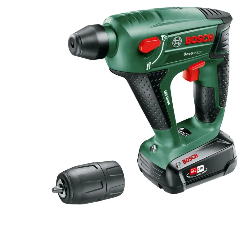 Martillo perforador bosch uneo maxx 18v 1 batería 2.5ah