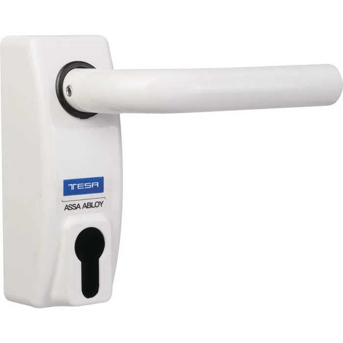 Tesa manilla reversible con cerradura de llave - blanco - mmodmbscbl