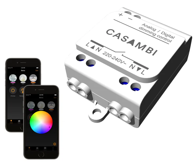Lighting control components - casambi bt-interface cbu-asd (dali, 0-10v, 1-10v) dimmer led smart home