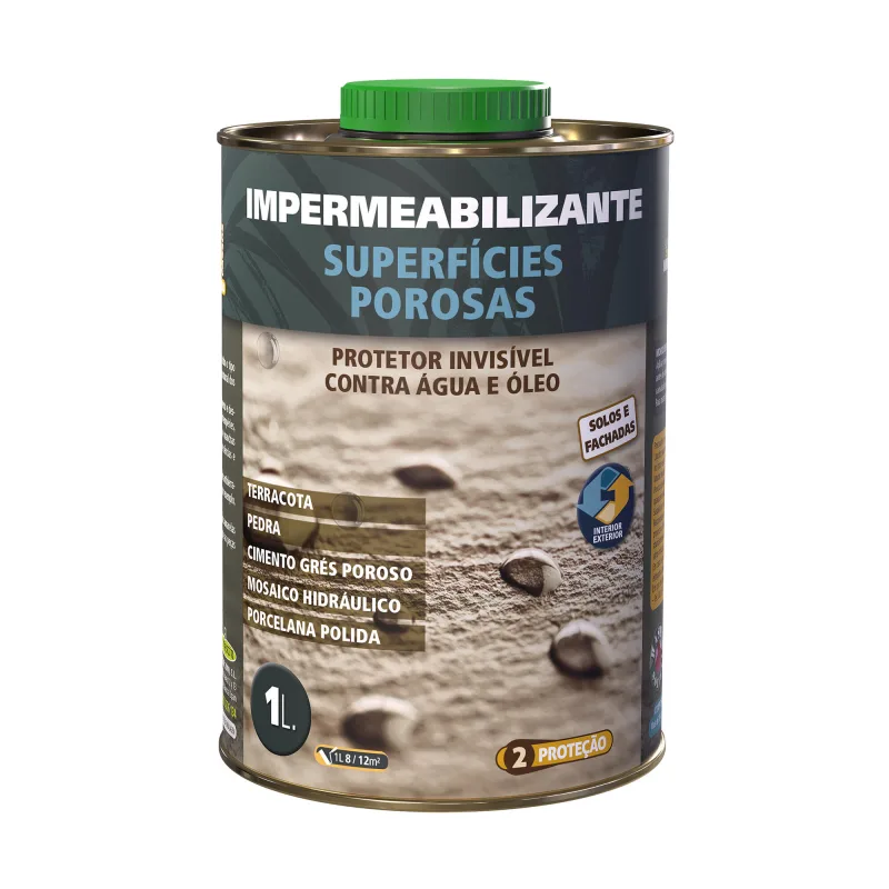 Impermeabilizante exterior monestir incoloro para fachadas y suelos de hormigón, piedra, terracota, multimaterial 1 litro. acrílico. mejorar la adherencia, impermeabilizar, impedir la aparición de la humedad.