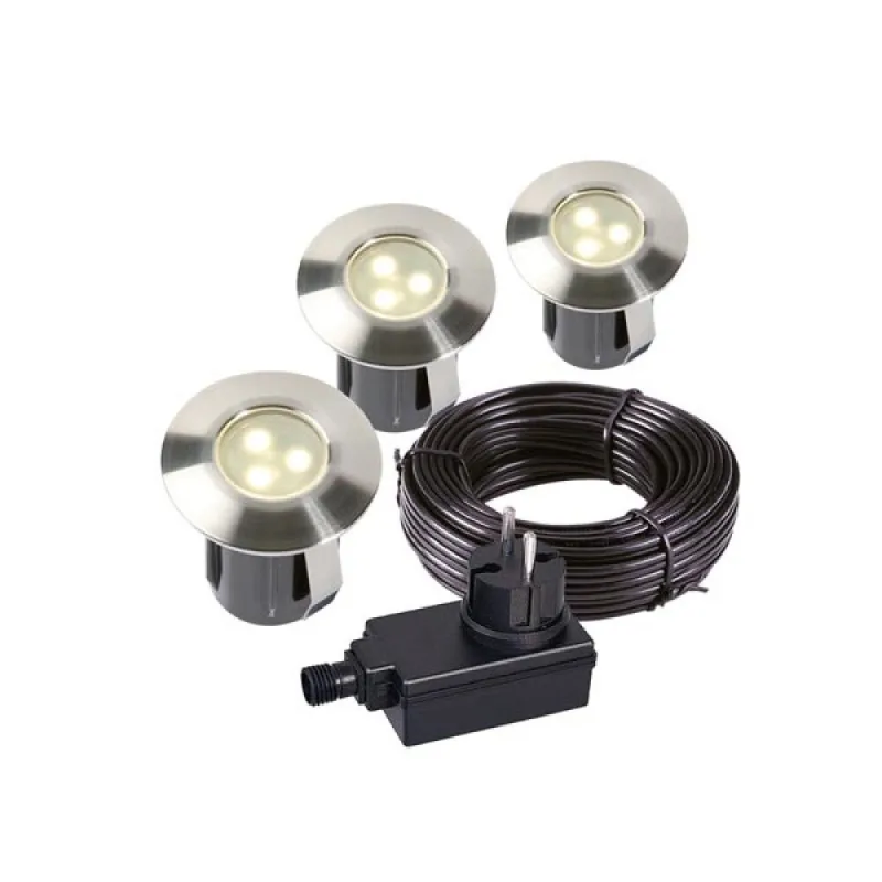 Garden lights - birch set - spot a encastrer - 12v - 10lm - 0.5w -
