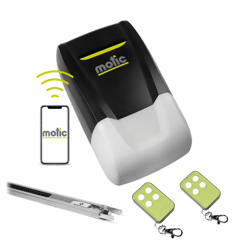 Motor puerta seccional con wifi y mandos, nueva tecnologia hasta 15 m2 de puerta moove smart cadena. motic