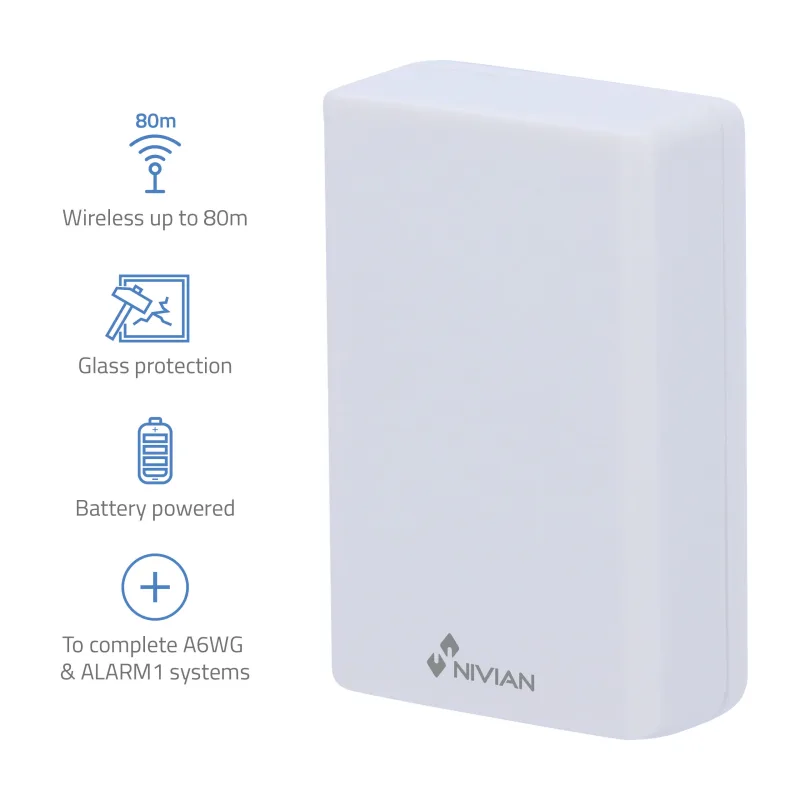 Detector de vibración alarma nivian