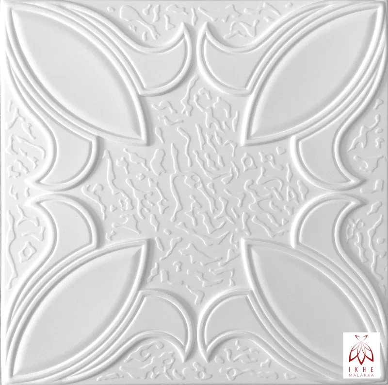 20 m² / paneles de pared 3d, revestimiento , paneles de techo, blanco, material poliestireno, espesor 2 mm 80 piezas - 0816