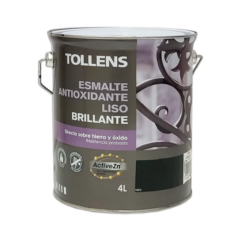 Esmalte antioxidante liso brillante 4 lt (negro 102)
