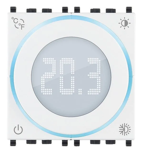 Vimar - 02970.b termostato de rueda blanco 2m 100-240v