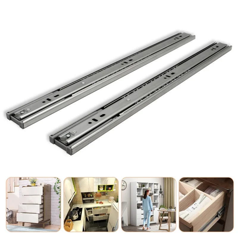 Guías para cajones extracción total 45mm guía telescópica 45mm 250mm 2 piezas