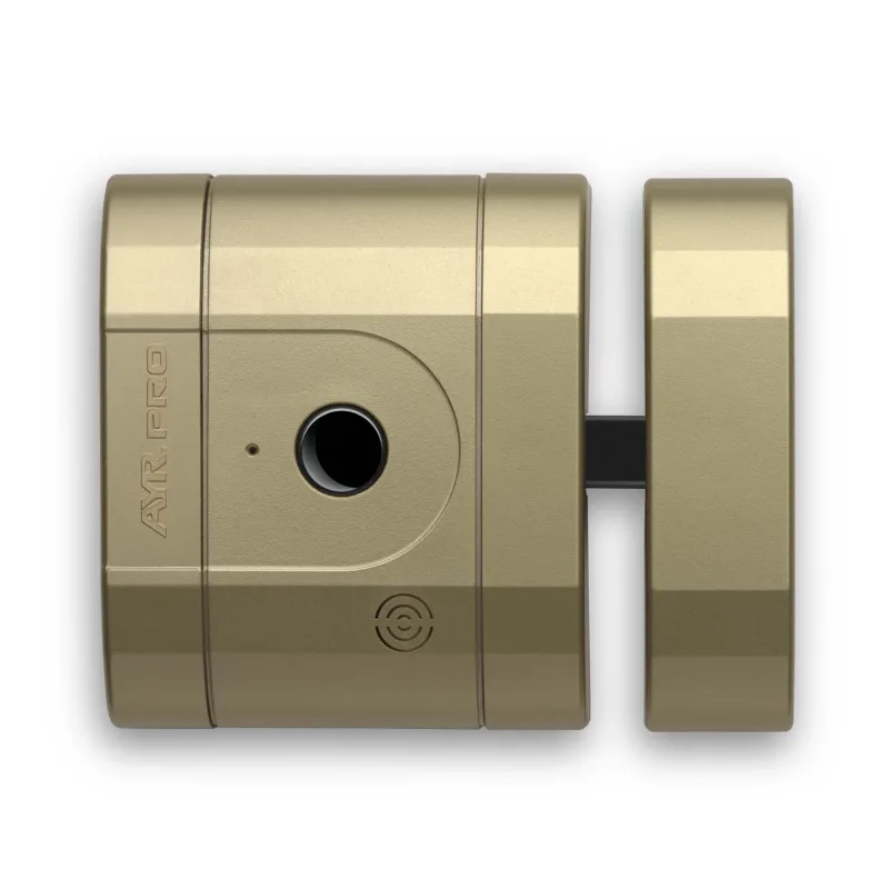 Cerradura electrónica invisible ayr int lock pro dorado con alarma 100db