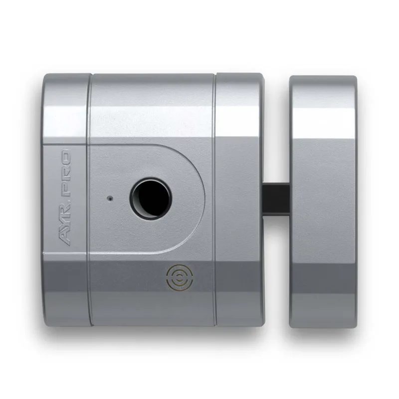 Cerradura electrónica invisible ayr int lock pro cromado con alarma 100db