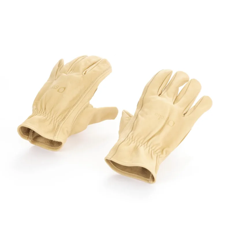Guante cuero beige t 8m geolia