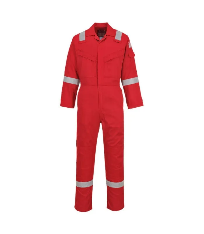 Mono super-ligero, ignífugo y antiestático 210g , cintas reflectantes altos portwest fr21