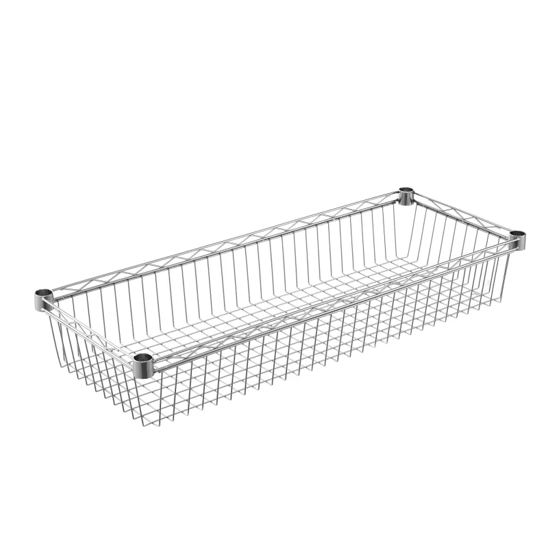 Bandeja spaceo line para estantería cromada, 90 x 35 cm