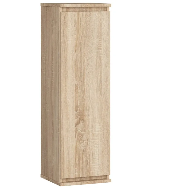 Armario akord w30 roble sonoma 30 cm 1 puerta frente en color roble sonoma 3 estantes 30x30x99 cm