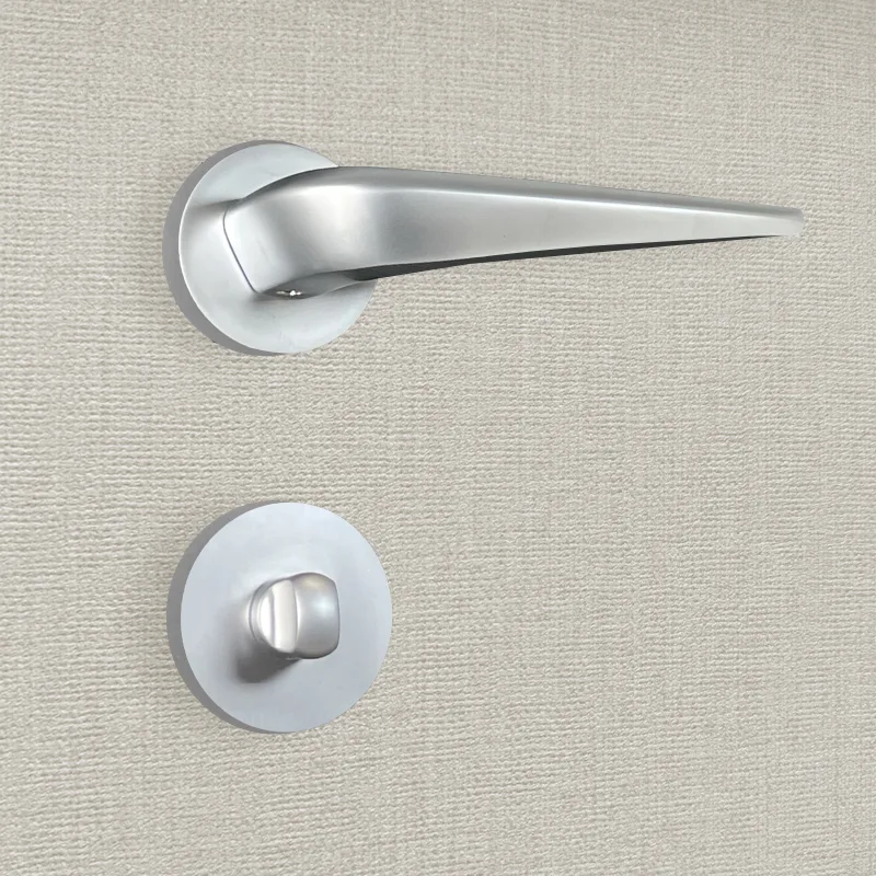 Manilla de puerta de diseño con acabado cromado mate - katchmee