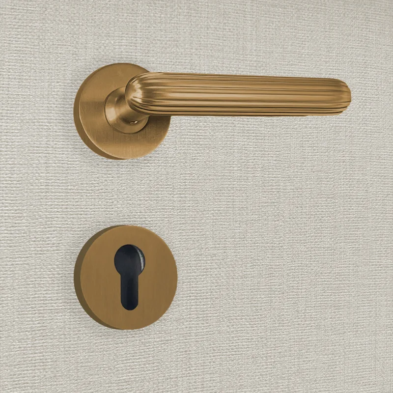 Manilla cilíndrica tina acabado oro mate - katchmee