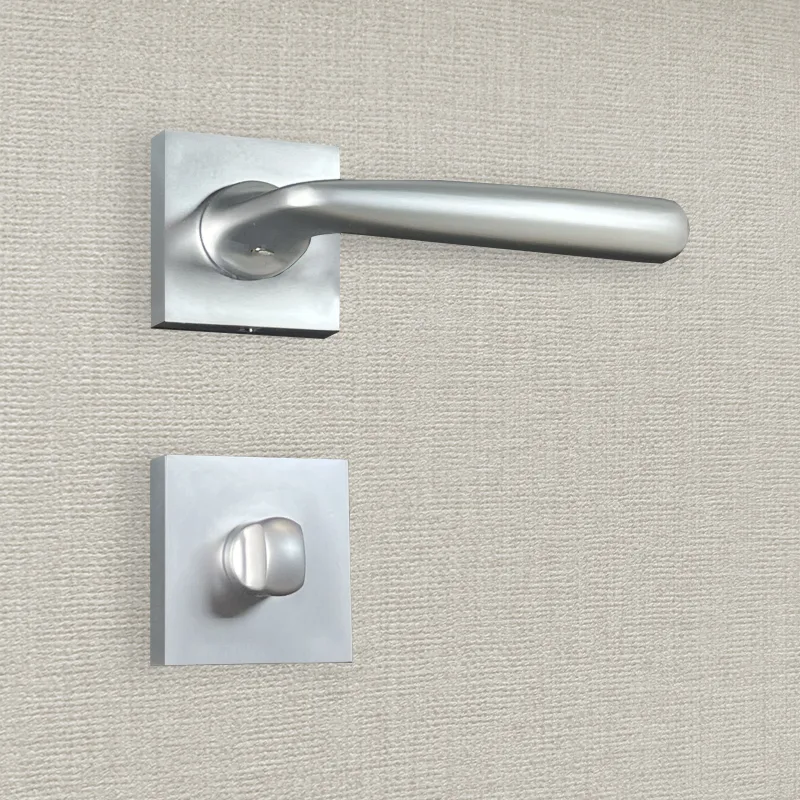 Manilla de puerta de diseño anita con acabado cromado mate - katchmee
