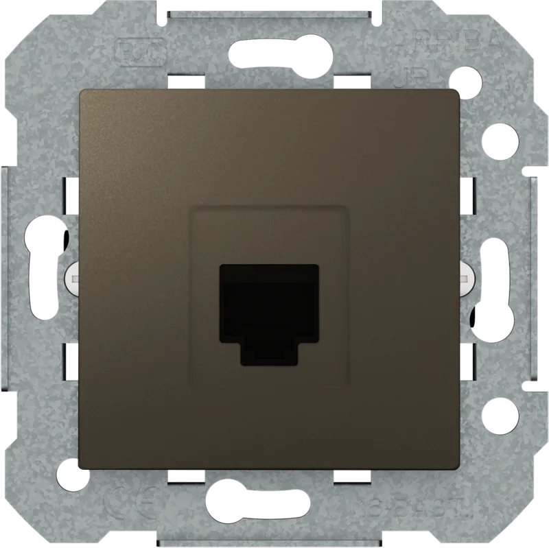 Toma red rj45 cat6 viva gris lava