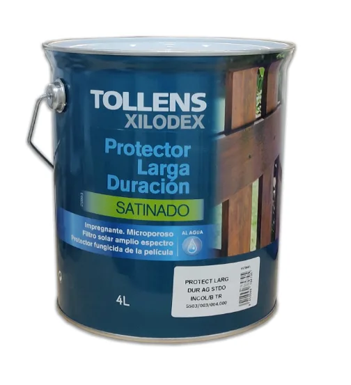 Tollens protector larga duración satinado al agua 4 lt (incoloro 003)