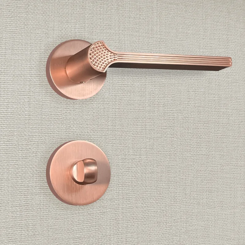 Manilla de diseño con acabado en oro rosa y bloqueo cristina - katchmee