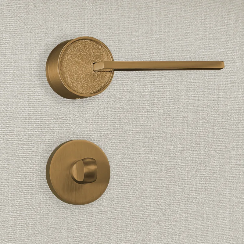 Manilla de puerta de diseño gulia acabado oro mate - katchmee