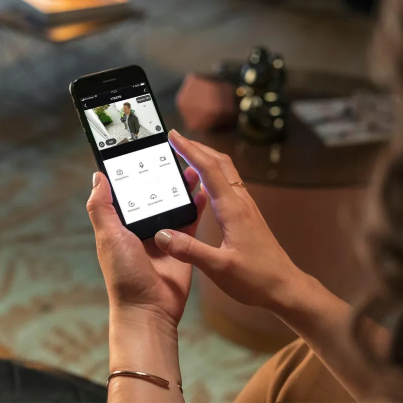 Hama | cámara vigilancia wifi exterior (sensor de movimiento y audio, visión nocturna, con micrófono, compatible con asistentes de voz, ip65) blanco