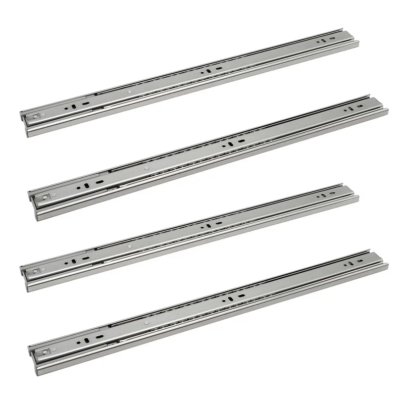 Guías de cajones guía de extracción total guía de alta resistencia guía telescópica guía de bolas 45mm 450mm 8 pièces