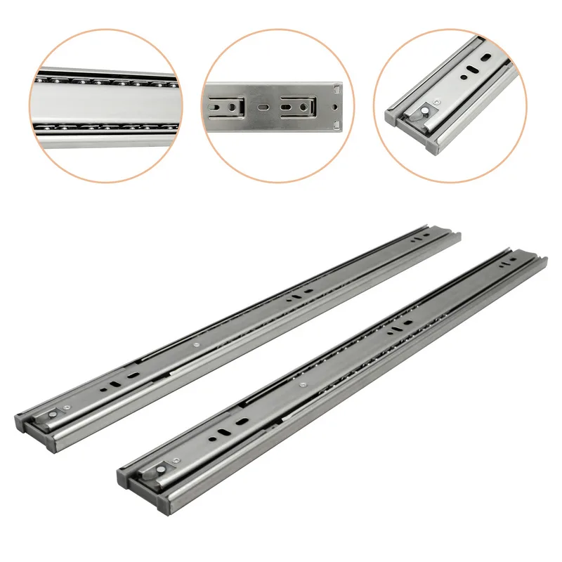 Guías de cajones guía de extracción total guía de alta resistencia guía telescópica guía de bolas 45mm 550mm 10 pièces