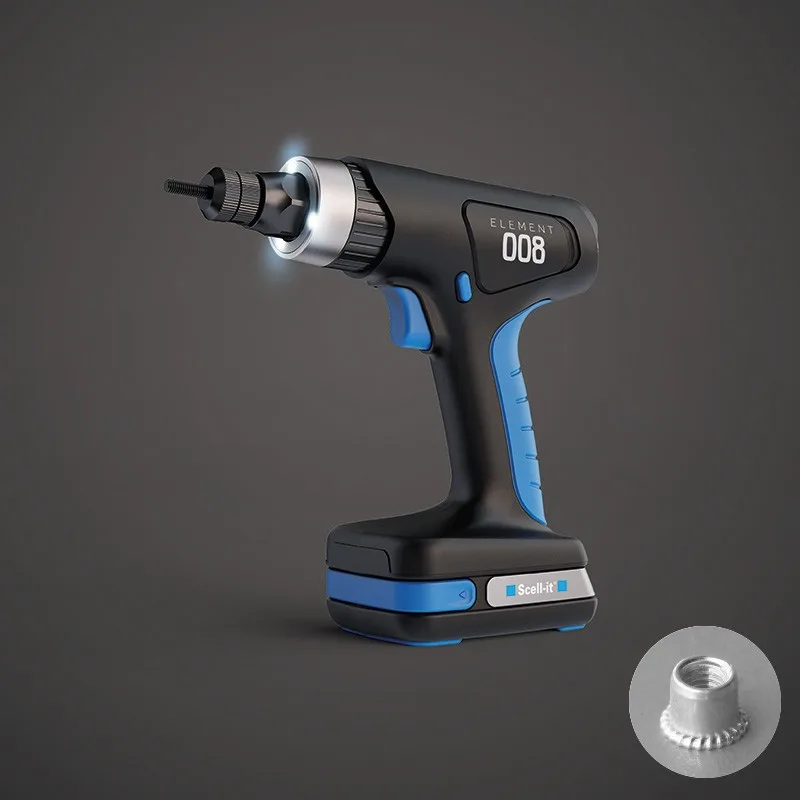 Remachadora 1 batería 18v 2ah scell it para m3 - m6 - e-008-1xbat