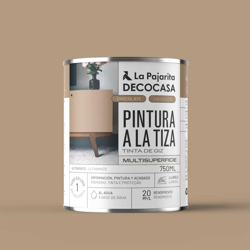 Pintura a la tiza la pajarita 750ml chocolate