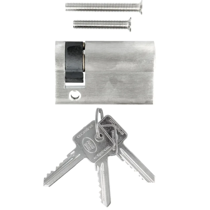 Bombin para puerta metálica de 35 + 10 mm amig 9470 cromado