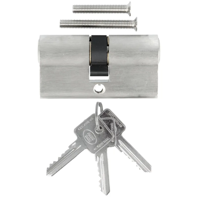 Bombin para cerradura de 30 + 30 mm amig cromado